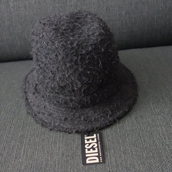 Diesel Black Textured Hat - Picture 8 of 13